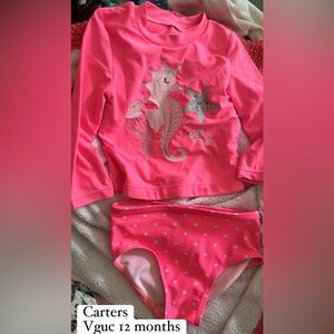 3/$20 Carters rashguard set 12m